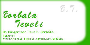 borbala teveli business card