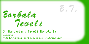 borbala teveli business card